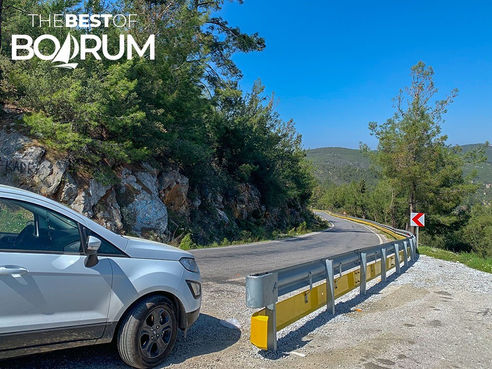 A road in the rural area of the Aegean.
