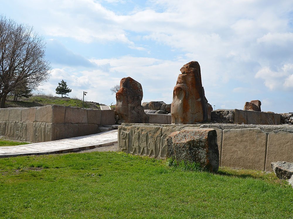 The Sphinx Gate at one of the most important Hittite settlements, Alacahoyuk, dated back 14th century BC.